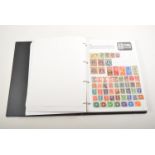 Stamp: Worldex ring-binder album with world stamps, loose stamps, stamp sets etc.