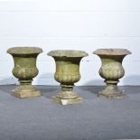 Pair of urns, together with a single urn,