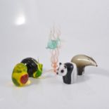 Collection of Murano and other coloured glass,