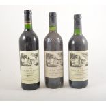 Five bottles of Chateau Gabaron 1990, one bottle 1988, three bottles 1985, three bottles 1983,