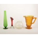 Quantity of carnival and other glassware,