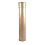 Berndorf 1916 shell casing, stamped 759M15, 104cm, with another shell cap cover.