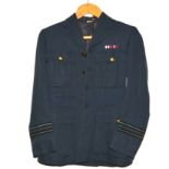 WWII uniforms, including RAF jacket and overcoat,