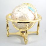 An ornamental gemstone globe,