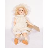 Simon & Halbig bisque head doll, mould 1079 5DEP, with weighted eyes, open mouth,