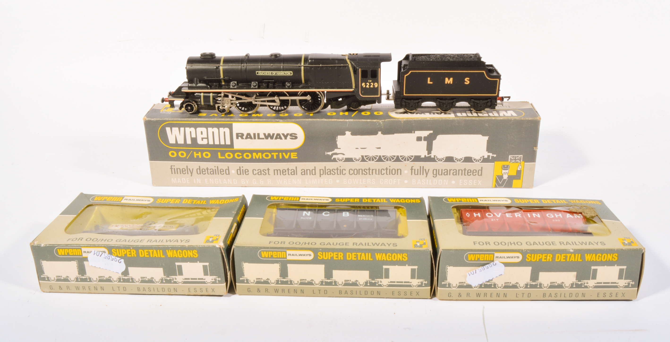 Wrenn Railways 00 gauge locomotive w2241 4-6-2 Duchess LMS, black,