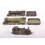 00 gauge railway unboxed locomotives by Bachmann, including LNER 3650 and two others, (3).