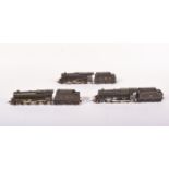 00 gauge unboxed railway locomotives by Hornby, all with tenders, (3).