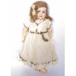 Armand Marseille bisque head character doll, model 390, joined composition body, 25cm.