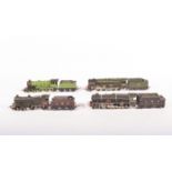 00 gauge unboxed railway locomotives by Hornby and Airfix, including "Evening Star",