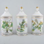 Limoges Apothecary jars, 1987.