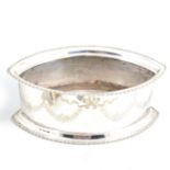 A silver-plated table flower trough in the Adam style,