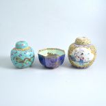 Box of Chinese and other decorative ceramics, including ginger jars, jugs,