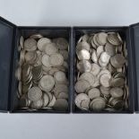 A quantity of British Coins, florins, shillings and sixpences, 1946-1922,