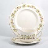 Royal Doulton dinner, breakfast service, Vanity Fair, twelve place setting.