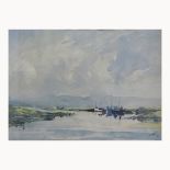 Jacques, "Morning Tide, Aldbury", watercolour, signed and dated 58, 26 x 26cms.