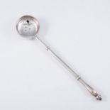 George I silver toddy ladle, William Fleming, London 1717, rounded bowl, screw on handle,