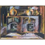 Rigby Graham The Boiler Room, Ellis Boys School signed and dated 1954, watercolour 24cm x 31cm.