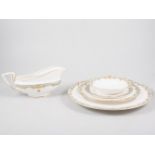 Royal Worcester Devonshire pattern part dinner service, including six dinner plates,