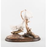 Country Artists sculptural group, Fantail Doves, from an Edition of 500, 26cm.