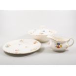 Grindley "Cream Petal" dinner service, decorated with colourful Primulas,