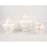 Rockingham style part tea set and others Victorian similar teaware.