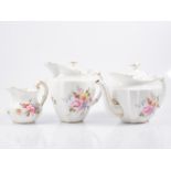 Collection of Royal Crown Derby, Derby posies pattern teaware, including teapot, 14cm.