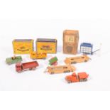 Selection of loose and boxed Matchbox model toys,