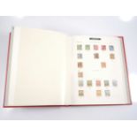 Stamps: Barbados, Grenada and North Borneo, in a utile hinge leaf album.