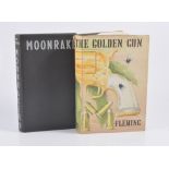 Ian Fleming, Moonraker, Jonathan Cape 1955, no wrapper and Man with the Golden Gun,