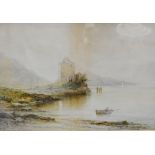 Emile A Krause, Carrick and Invererie Castle, pair of watercolours, signed.