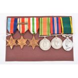 Named WW2 group of six medals to 4536478 gunner J.W.Wells Royal artillery.