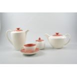 Poole pottery twin-tone part tea and coffee set.