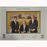 Cricket Interest: England Test Captains, 2011, signed by Andrew Strauss,