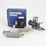 2 X R/C glow engines METOR 60 NIB; and MERCO with Dustbin silencer.
