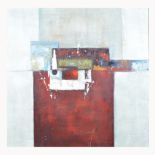 Contemporary, Untitled, unsigned, oil on canvas, 100cm x 100cm.