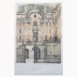 After Richard Beer, BMA House, hand-coloured engraving, pencil signed, No.128/150, 55cm x 34cm.