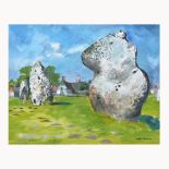 Rigby Graham, Avebury, watercolour, signed and dated 7 May '92, 40cm x 49cm.