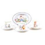 Mabel Lucie Atwell for Shelley, a quantity of nursery tea ware, circa 1928, comprising three trios,