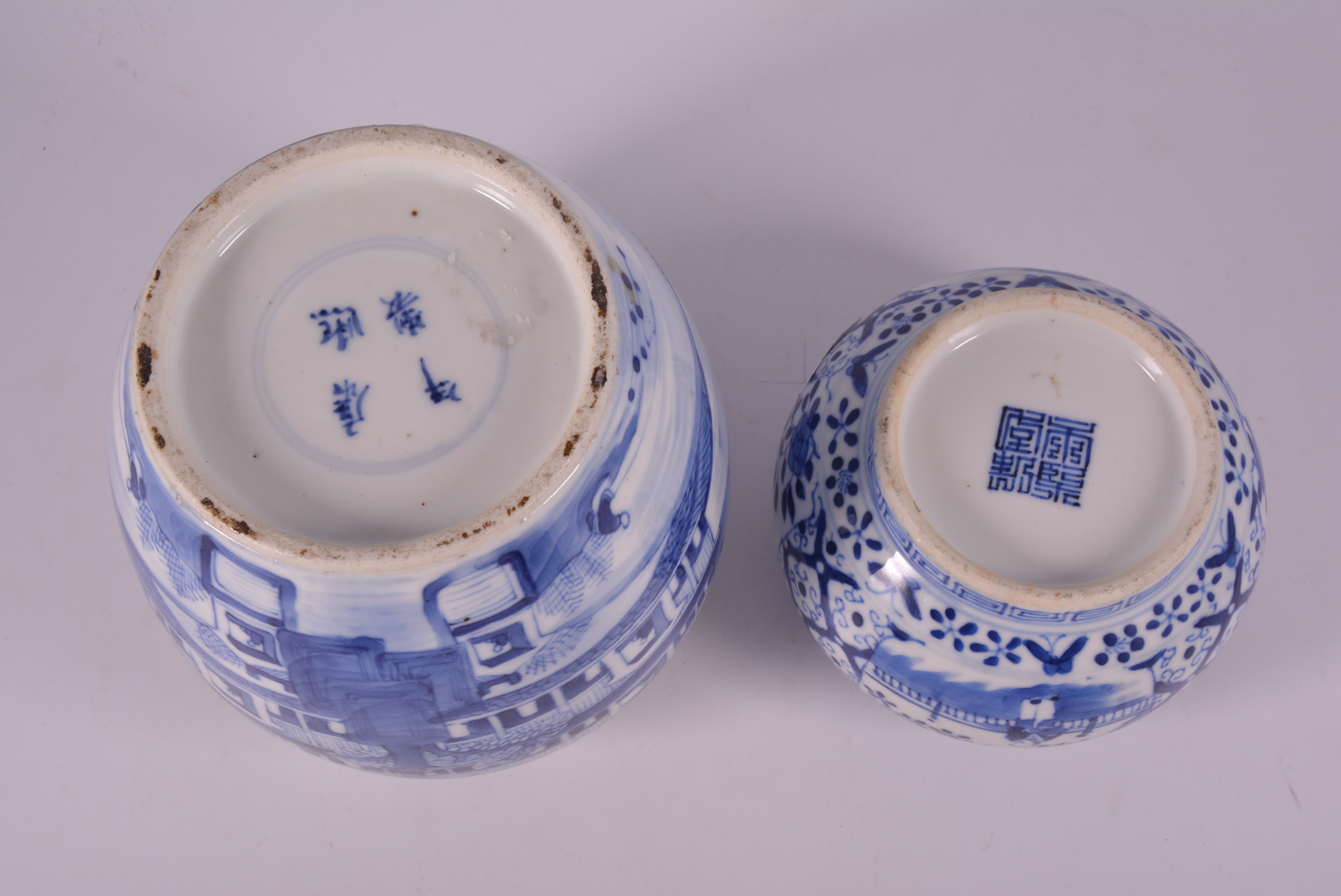 Chinese blue and white ginger jar, bearing Kangxi four-character mark, - Bild 6 aus 6