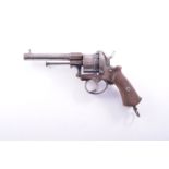 Lefaucheux revolver, 9mm calibre, barrel 11.5cm (4.5"), serial no. 2437.