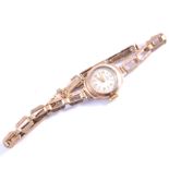 Avia - A ladies 9 carat yellow gold bracelet watch,