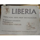Roland Svensson, 'Liberia', twenty-one views from watercolours, loose folio,