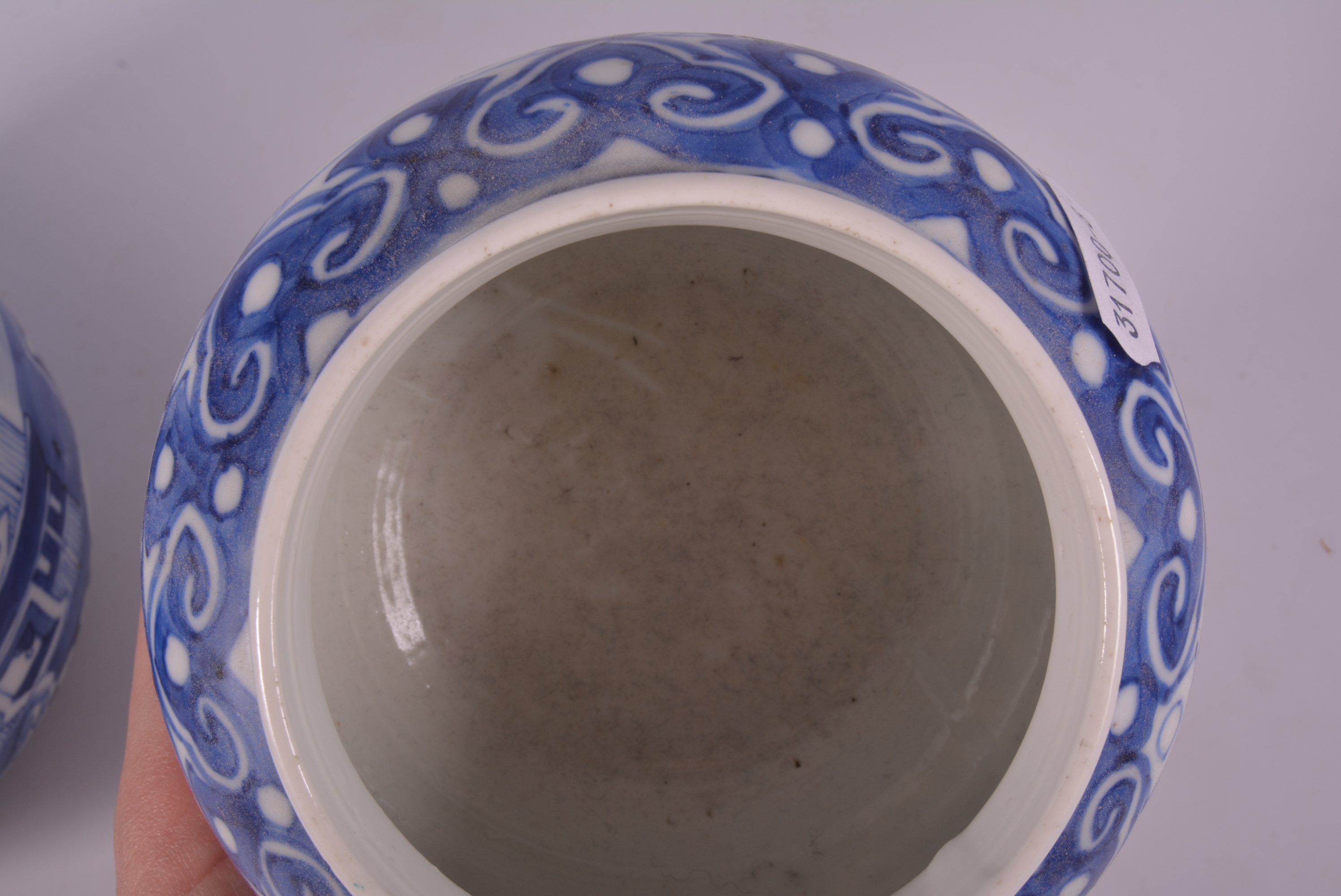 Chinese blue and white ginger jar, bearing Kangxi four-character mark, - Bild 4 aus 6