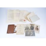 Corporal G Lee, Leicester Regiment A WWI notebook, letters from the front,