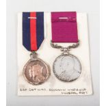 Edward VII L.S.G.C. and 1902 Coronation Medal, SERGEANT MAJOR BENJAMIN WARRINER, LIVERPOOL REGT.