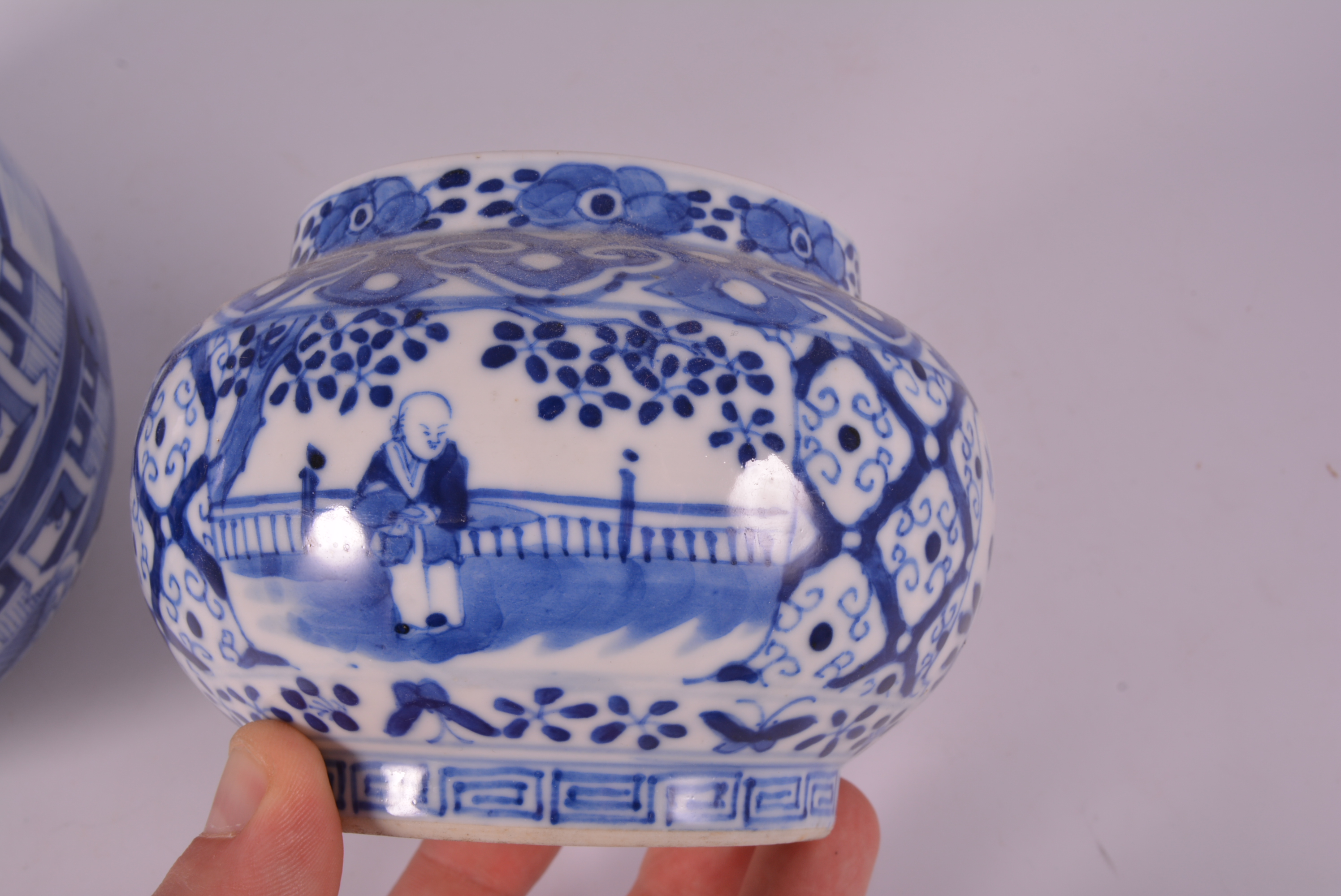 Chinese blue and white ginger jar, bearing Kangxi four-character mark, - Bild 3 aus 6