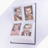 Album of film star postcards