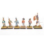 Napoleonic War cast metal figures, by Charles Stadden and similar makers,