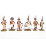 Napoleonic War cast metal figures, possibly by Charles Stadden,